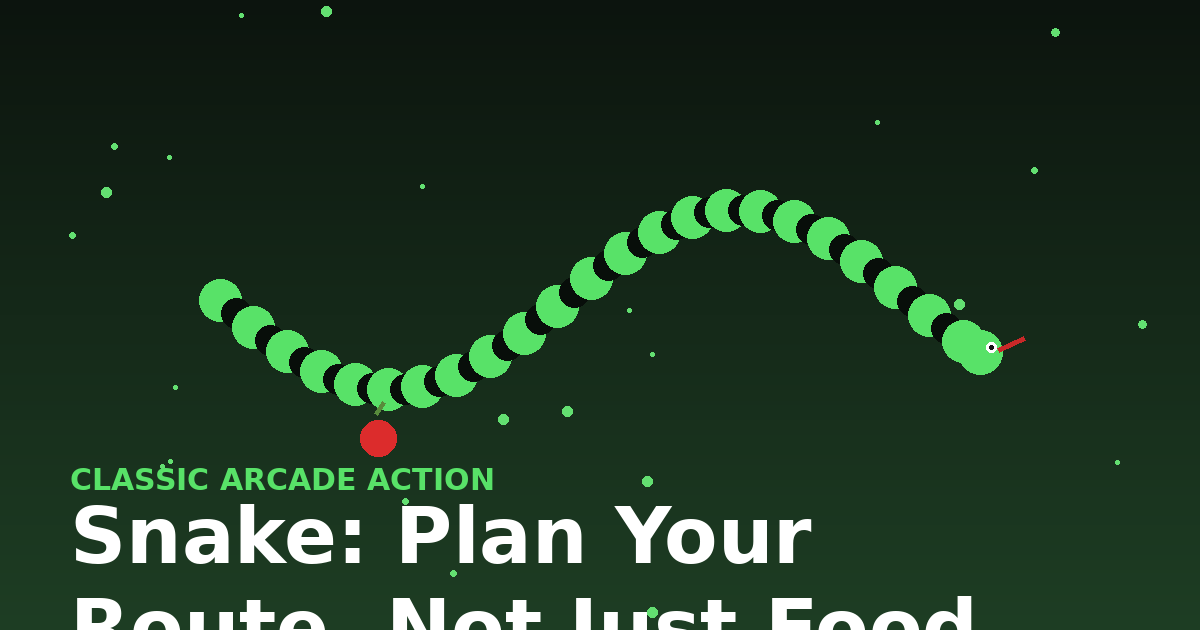 Snake: Plan Your Route, Not Just Food